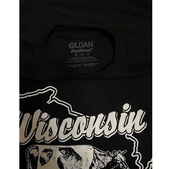 Wisconsin Cow Tipping State Short Sleeve Tshirt Medium - Picture 3 of 3